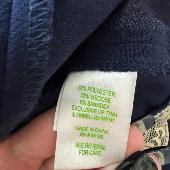 Lilly Pulitzer Beaded Embellished Dress Blue Size 00 - Picture 7 of 7